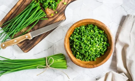 13 0 3 Indoor vegetable plants: Chives