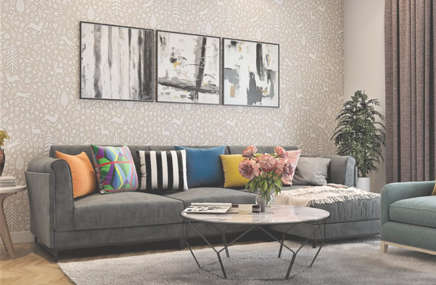 6 0 6 The plant by the window adds freshness indoors.