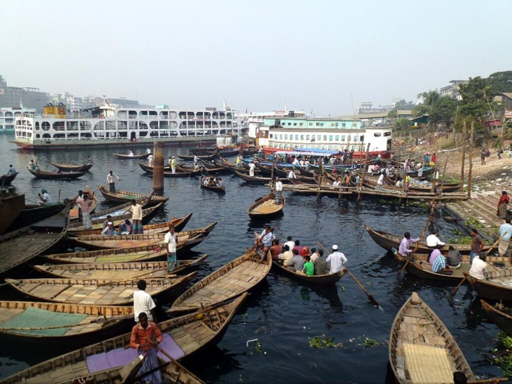 Sadarghat is a fantastic way to explore Dhaka