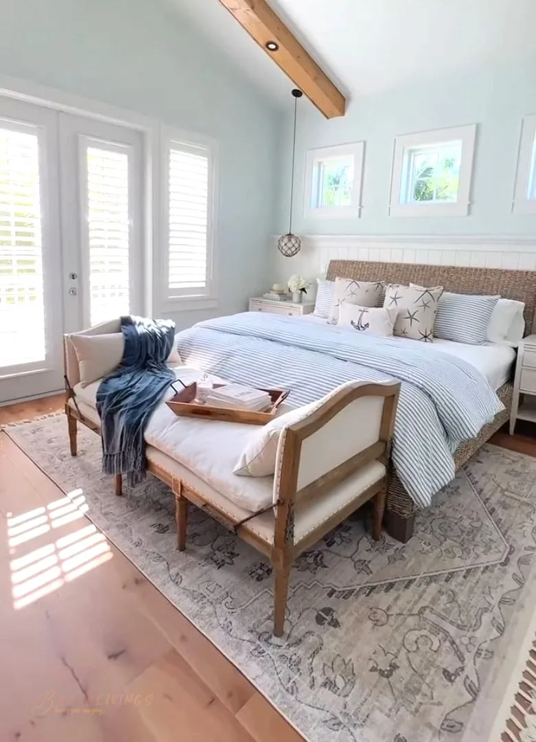 Spacious bright master bedroom