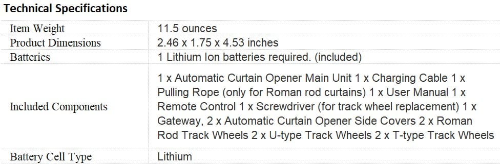Details of Automatic Curtain Opener Details of Automatic Curtain Opener