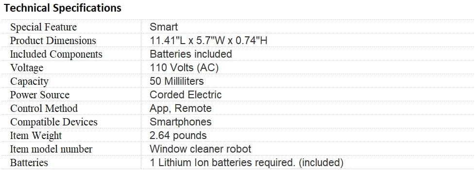 Details of Window Cleaning Robot Details of Window Cleaning Robot